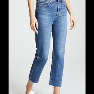 Levi's wedgie straight jeans medium wash